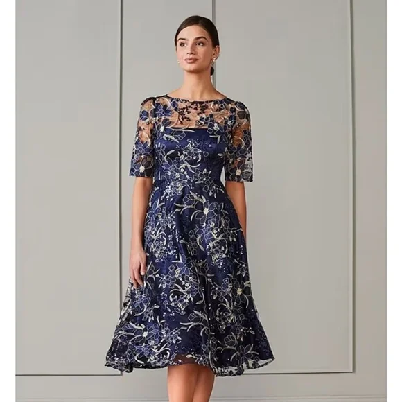 navy blue dress for baby girl Eliza J | Dresses | Eliza J Blue Midi Dress